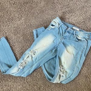 Skinny ripped jeans size 5
